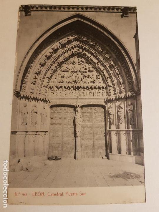 Postales: PUERTA SUR CATEDRAL, LE&Oacute;N - Foto 1