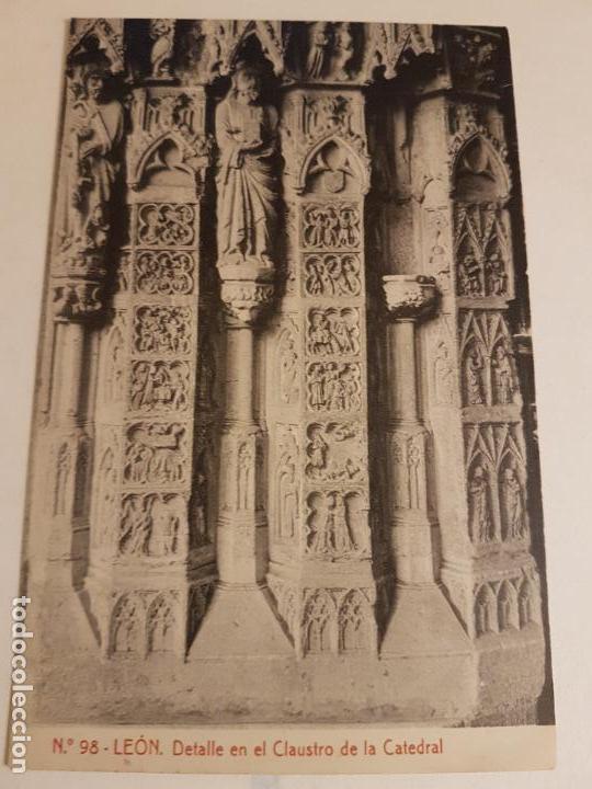 Postales: DETALLE CLAUSTRO CATEDRAL, LE&Oacute;N - Foto 1