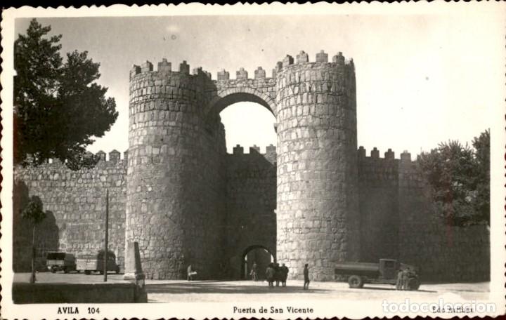Postkarten: Avila 104 &ndash; Puerta de San Vicente &ndash; Ed. Arribas - SC