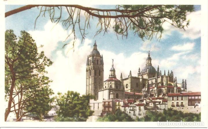 Postales: POSTAL, SEGOVIA, LA CATEDRAL-VISTA TOMADA DESDE EL PINAR, GARRABELLA, SIN CIRCULAR