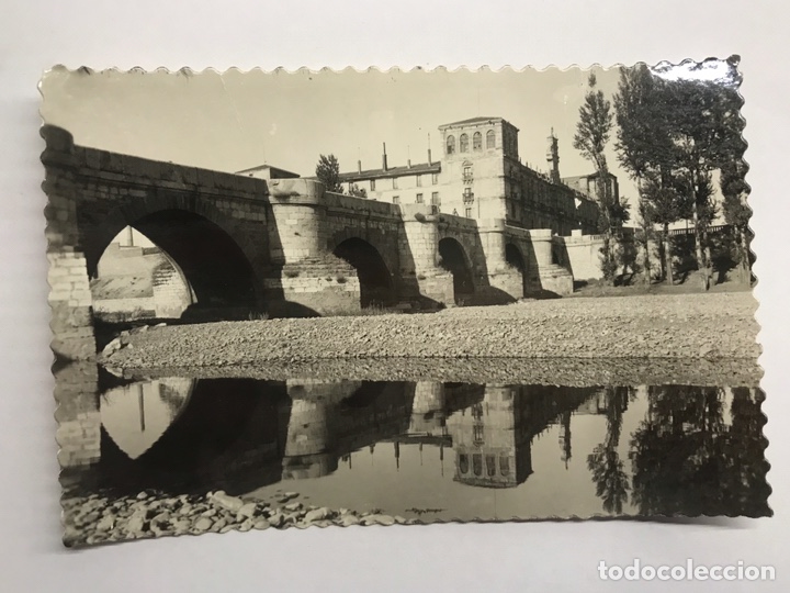 Postales: LEON. Postal No.43, Puente de San Marcos. Edita: ediciones Artigot (h.1950?)
