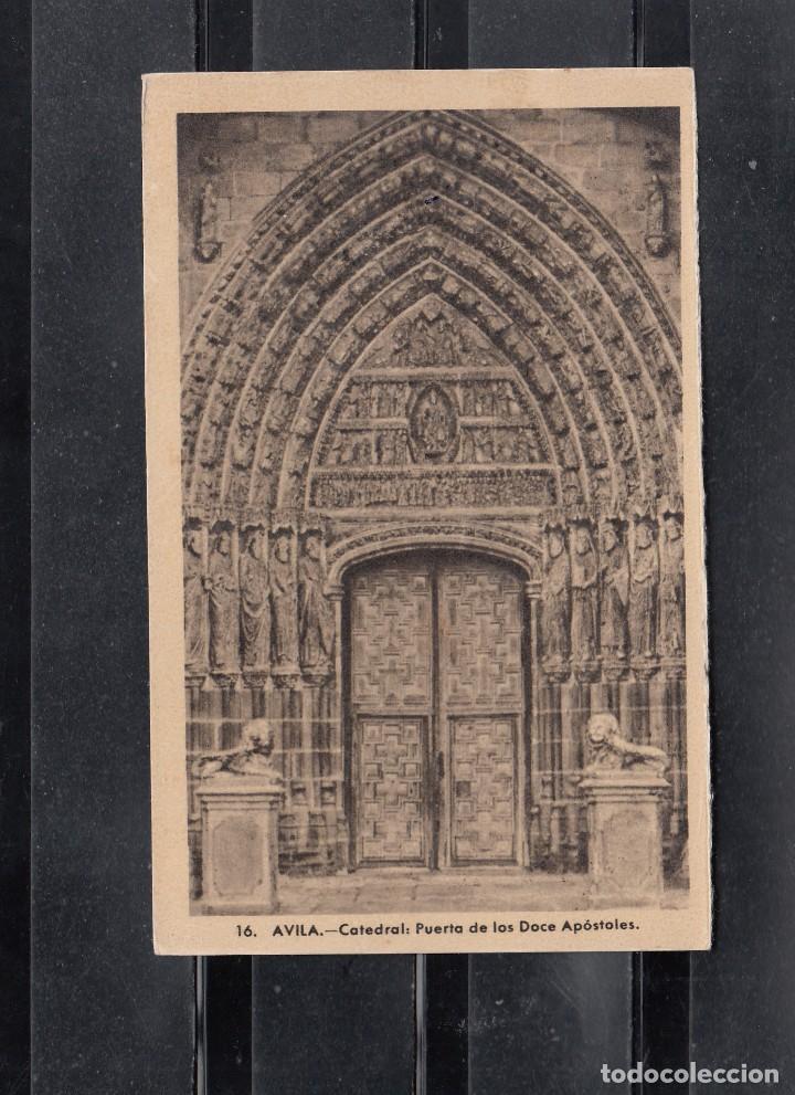 Postales: 16 AVILA- CATEDRAL. PUERTA DE LOS DOCE AP&Oacute;STOLES