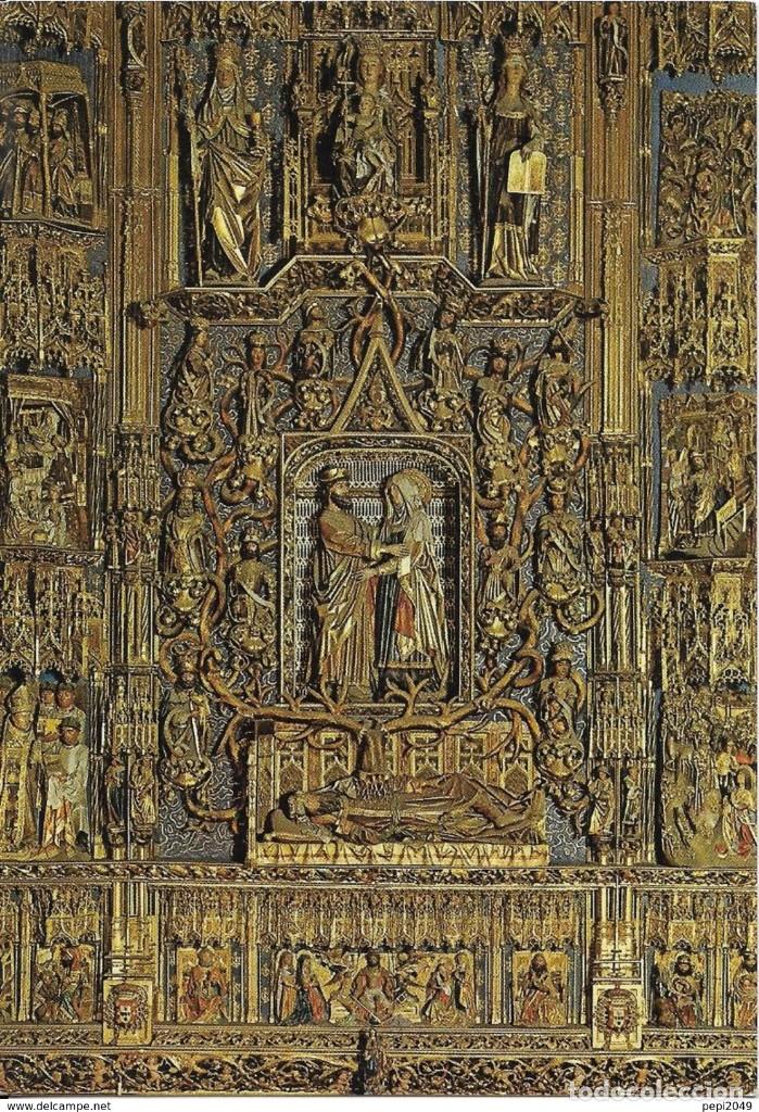 Postales: :::: LC568 - POSTAL - BURGOS - CATEDRAL - RETABLO DE SANTA ANA