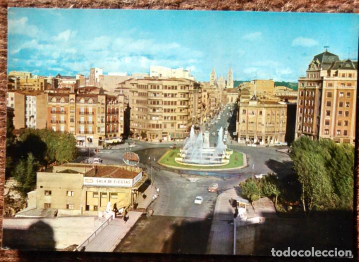 Postales: leon - plaza de guzman y calle ordo&ntilde;o ii