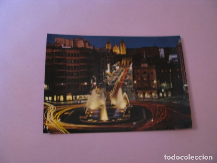 Postales: LEON. GLORIETA DE GUZMAN Y CALLE ORDO&Ntilde;O II. ED. ALARDE. ESCRITA 1972.