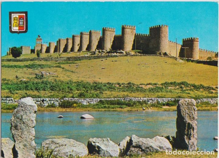 Postales: AVILA, RIO ADAJA Y MURALLAS - EDICIONES FISA- EDITADA EN 1963 - YEMAS DE AVILA