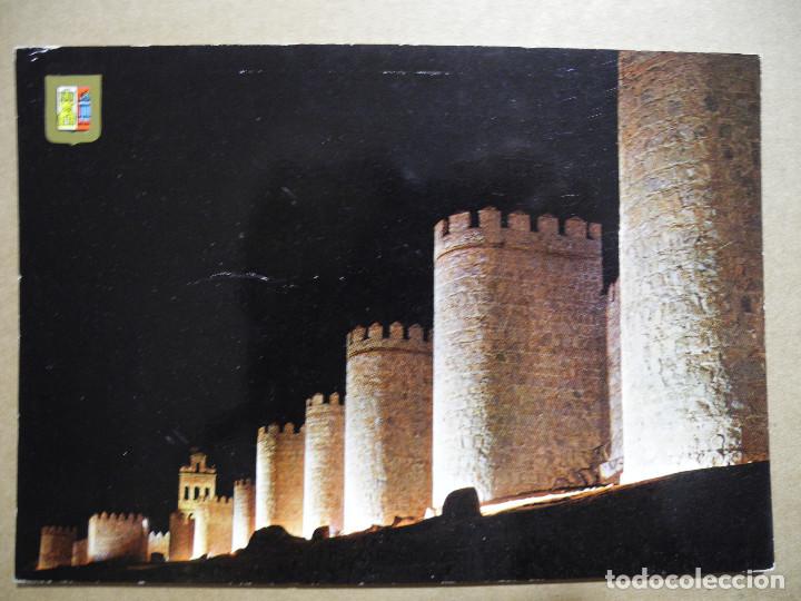 Postales: Avila. Murallas. Vista nocturna. 19. Ed. Dominguez. Nueva sin circular