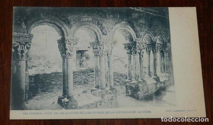 Cartoline: POSTAL DE SALAMANCA NUM. 46, CLAUSTRO DE LAS RUINAS DE LA ESCUELA DE LA VEGA, FOT. LAURENT, SIN CIRC