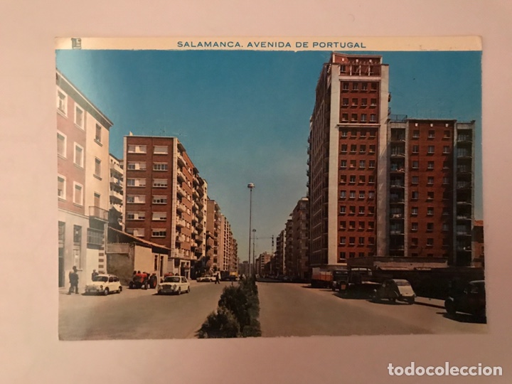 Postales: SALAMANCA. Postal. Animada No.106, Avenida de Portugal. Edita: ediciones Pergamino (h.1980?)