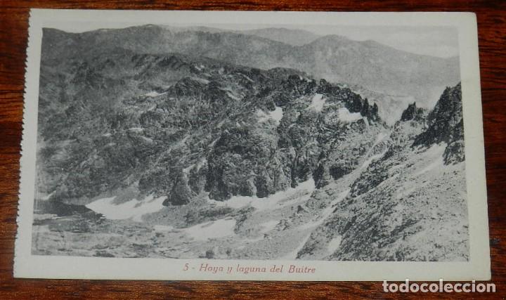 Postales: Postal de Avila, Hoya y Laguna del Buitre, n.5, Sierra de Gredos, Fototipia Casta&ntilde;eira Alvarez y Lev