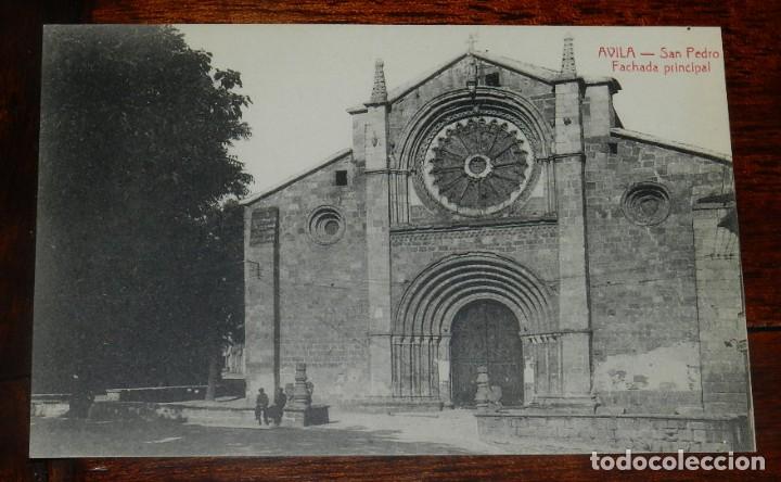 Postales: POSTAL DE AVILA, SAN PEDRO, FACHADA PRINCIPAL, ED. A. MEDRANO, NO CIRCULADA.