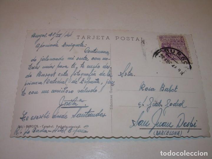 Postales: ANTIGUA POSTAL....BURGOS. - Foto 2