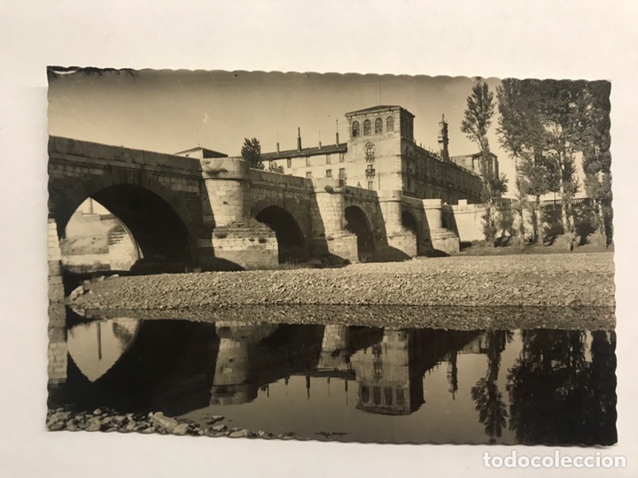 Postales: LEON. Postal No.17, Puente de San Marcos. Edita: ediciones Lujo (a.1954)