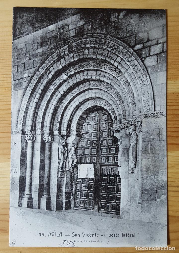 Postales: Avila N&ordm; 49 San Vicente Puerta Lateral Ed. L. Roisin