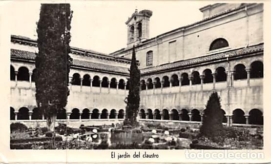 Postales: SANTO DOMINGO DE SILOS (BURGOS).- EL JARDIN DEL CLAUSTRO.-MEDIDAS 9,5 X 6 CMS.-