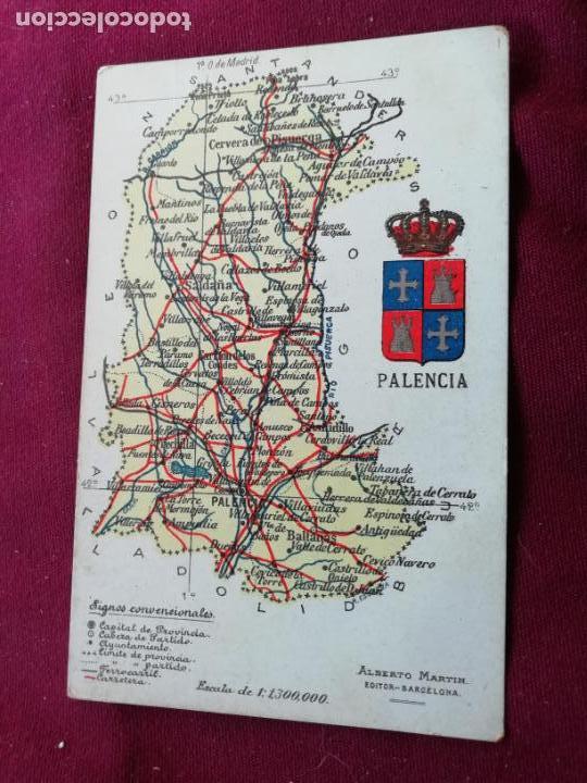 Postales: Palencia. Mapa - Foto 1