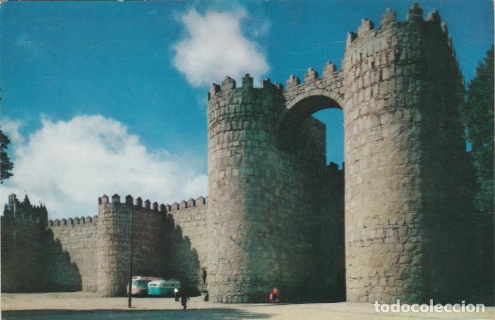 Postales: avila, puerta de san vicente y murallas