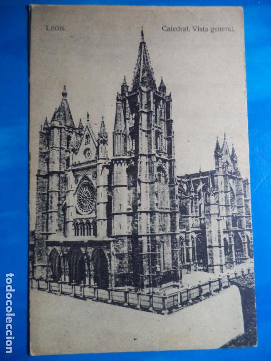 Postales: LEON CATEDRAL VISTA GENERAL - Foto 1
