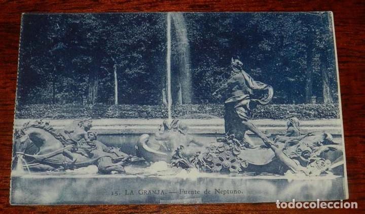 Cartoline: POSTAL DE LA GRANJA, N.15, FUENTE DE NEPTUNO, ED. HELITIOPIA ARTISTICA ESPA&Ntilde;OLA, NO CIRCULADA.