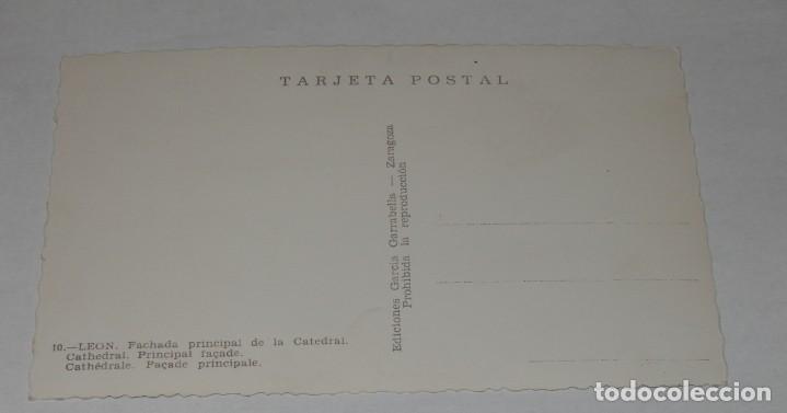 Postales: TARJETA POSTAL ANTIGUA DE LEON - Foto 2
