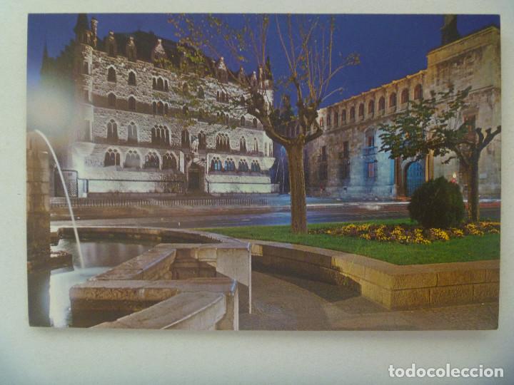 Postales: POSTAL DE  LEON : PLAZA DE SAN MARCELO, CASA BOTINES Y DIPUTACION PROVINCIAL