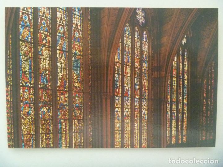 Postales: POSTAL DE  LEON : CATEDRAL , VIDRIERAS. A&Ntilde;OS 60