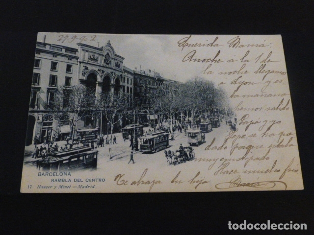 Postales: BARCELONA RAMBLA DEL CENTRO - Foto 1