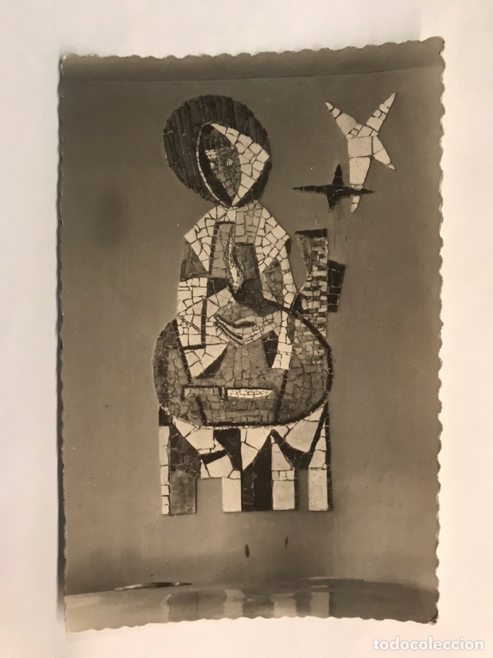Postales: LEON. Postal No.16, Santuario de la Virgen del Camino. Mosaico de Santo Domingo.(h.1950?)