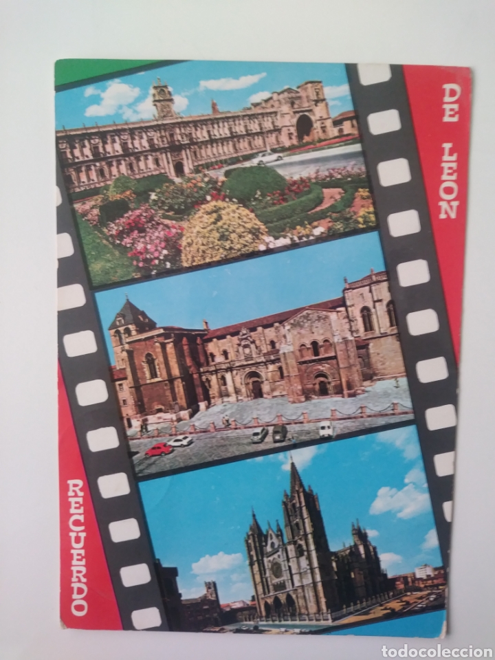 Postales: Leon: varias vistas.circulada.1971 - Foto 1