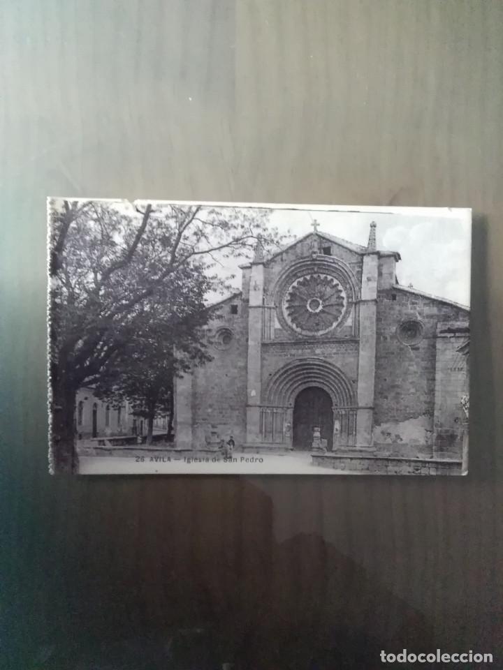 Postales: POSTAL AVILA IGLESIA DE SAN PEDRO