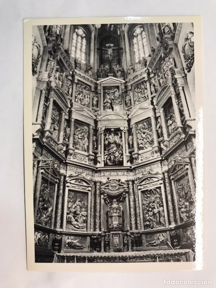 Postales: ASTORGA;Leon) Postal No.012, Catedral. Retablo Mayor de Gaspar Becerra (S XVI) Edita: Edimund