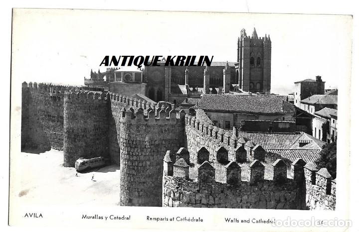 Postales: AVILA N&ordm; 14 MURALLAS Y CATEDRAL .- EDICION MANIPEL