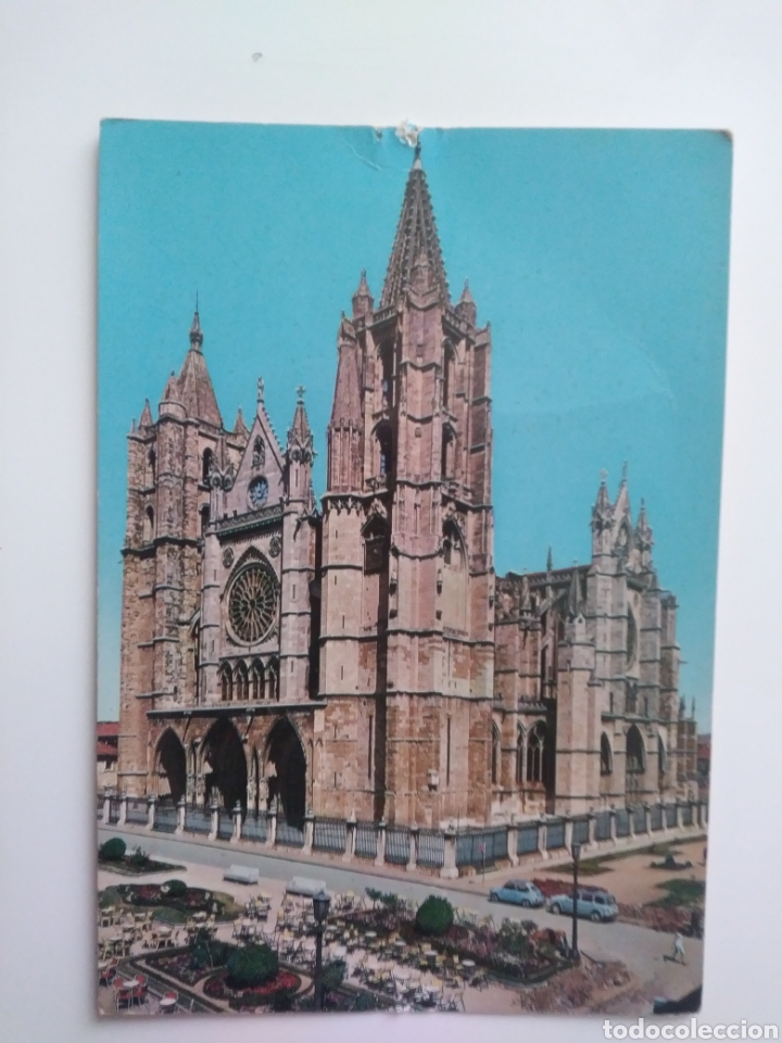 Postales: Leon: fachafa principal.catedral.garrabella.