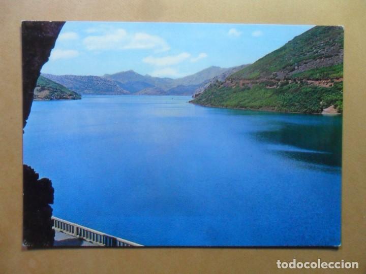 Postales: POSTAL - N&ordm; 1 - LOS BARRIOS DE LUNA (LEON) - EMBALSE DEL PANTANO - ED. SICILIA