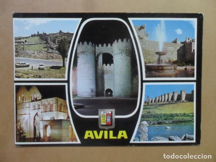 Postales: POSTAL - 32 - AVILA - VARIAS VISTAS - PUBLICIDAD PASTELERIA ISELMA - ED. FISA - ESCUDO DE ORO