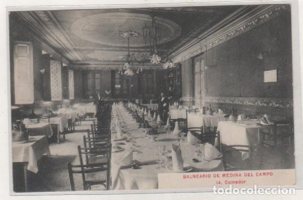 Postales: Balneario de Medina del Campo. 14 comedor. Escrita. Sin circular.