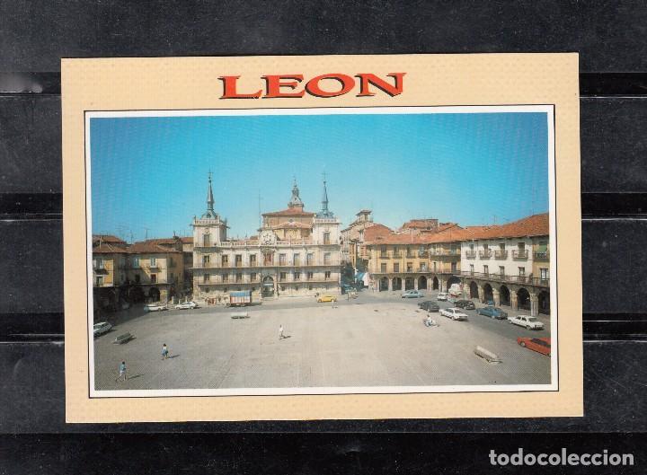 Postales: 161.- LE&Oacute;N. PLAZA MAYOR - Foto 1