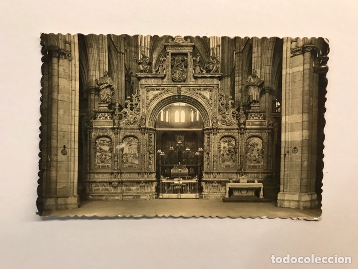 Postales: LEON. Postal No.21, Catedral Trascoro. Edita: Garcia Garrabella (h.1960?) ESCRITA..