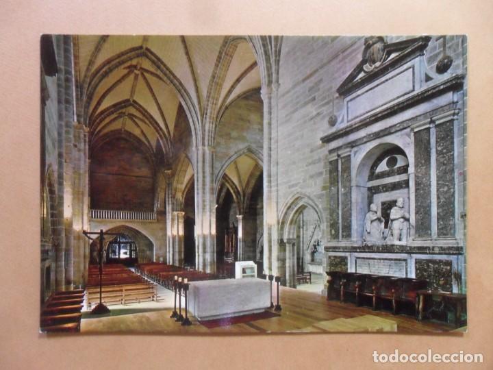 Postales: POSTAL - 32 -AGUILAR DE CAMPOO-COLEGIATA DE SAN MIGUEL -NAVE CENTRAL, SEPULCRO MARQUESES DE AGUILAR