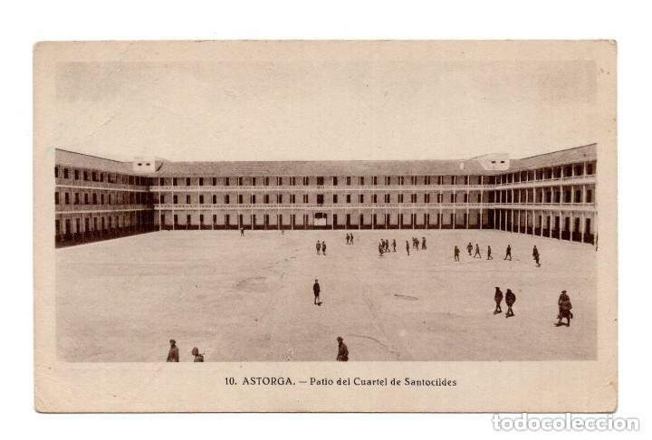 Postales: ASTORGA.- PATIO DEL CUARTEL SANTOCILDES - Foto 1