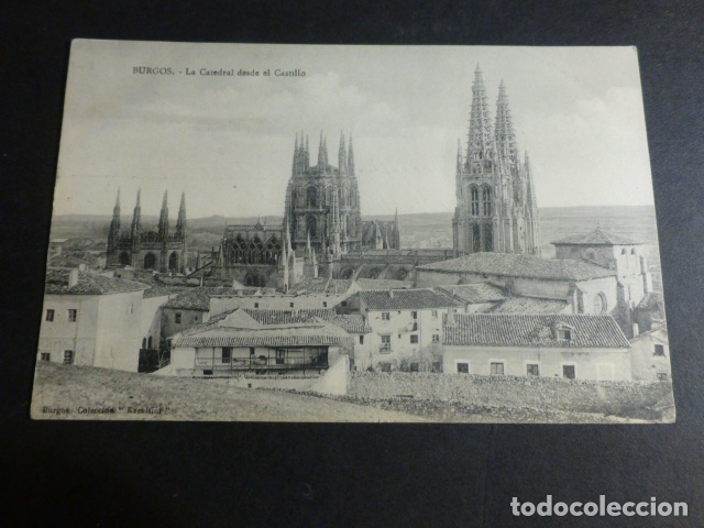 Postales: BURGOS LA CATEDRAL DESDE EL CASTILLO - Foto 1
