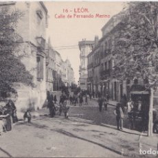 Postales: LEON - CALLE DE FERNANDO MERINO - CASA THOMAS - BARCELONA. Lote 172887397