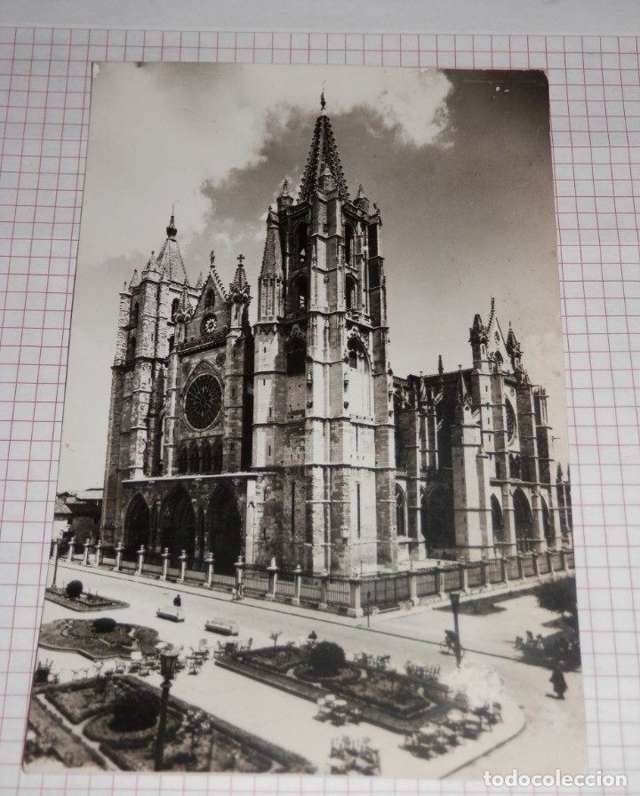 Postales: ANTIGUA TARJETA POSTAL DE LEON - Foto 1