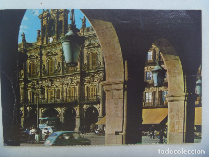 Postkarten: POSTAL DE SALAMANCA :  AYUNTAMIENTO . A&Ntilde;OS 60 , SEAT 600, ETC