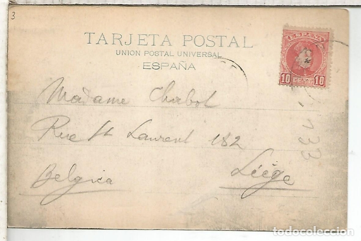 Postales: LEON ESCRITA DORSO SIN DIVIDIR - Foto 2