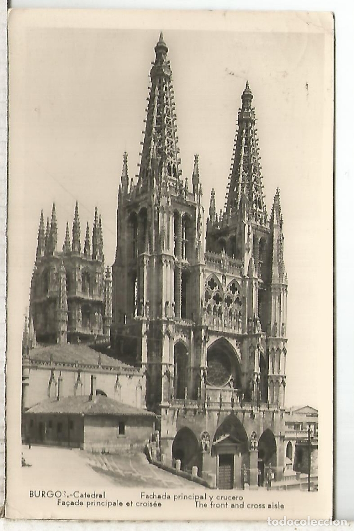 Postales: BURGOS CATEDRAL ESCRITA - Foto 1