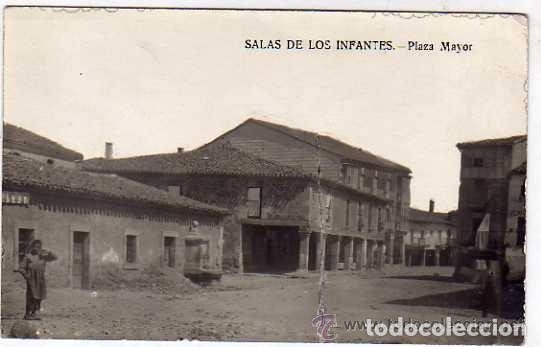 Postkarten: Salas de los Infantes. Plaza Mayor. Postal fotogr&aacute;fica. Sin circular.
