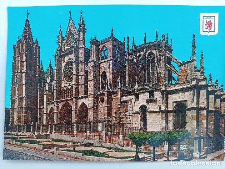 Postales: TARJETA POSTAL. N&ordm; 22. LEON. CATEDRAL. ED. SUBIRATS CASANOVAS. ESCRITA
