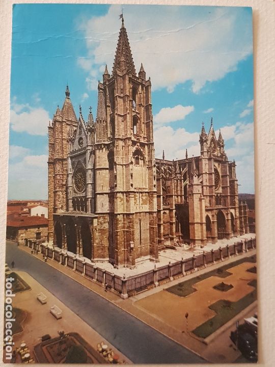 Postales: LEON LA CATEDRAL POSTAL - Foto 1