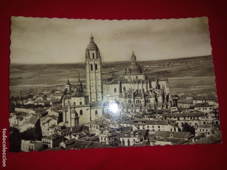 Postales: POSTAL .SEGOVIA.LA CATEDRAL AEREA.USADA.